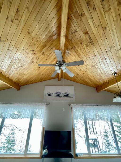 Le Chalet Bleu, Aux Pieds Des Monts-Valin Saint-David-de-Falardeau Exteriér fotografie