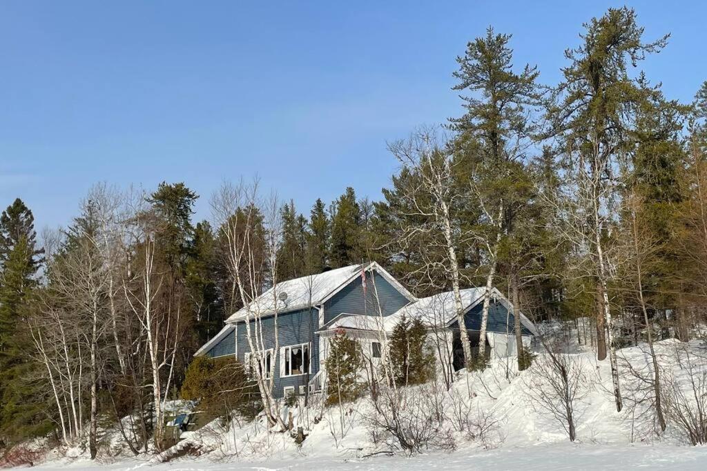 Le Chalet Bleu, Aux Pieds Des Monts-Valin Saint-David-de-Falardeau Exteriér fotografie
