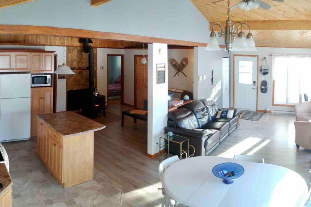 Le Chalet Bleu, Aux Pieds Des Monts-Valin Saint-David-de-Falardeau Exteriér fotografie